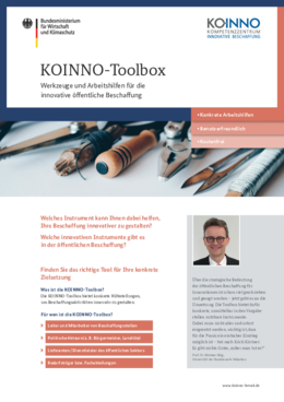 Factsheet für die KOINNO-Toolbox zur innovativen öffentlichen Beschaffung